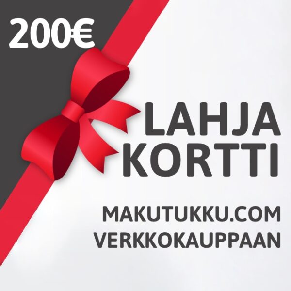 200€ Lahjakortti Makutukku.com Verkkokauppaan