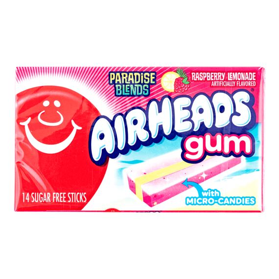 Airheads Raspberry Lemonade Chewing Gum 34G