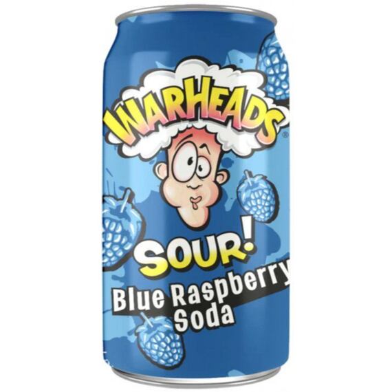 Warheads Blue Raspberry Soda 355Ml