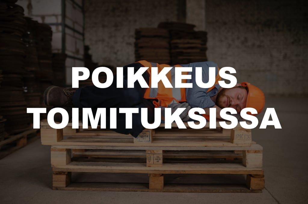 poikkeus toimituksissa